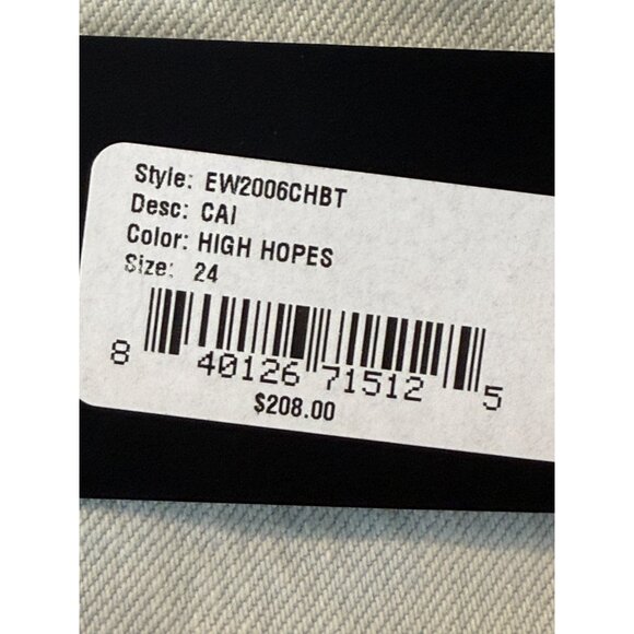 Edwin 1947 Women's Cai High Waisted Straight Leg Jean High Hopes Size 24 NWT - Picture 9 of 10